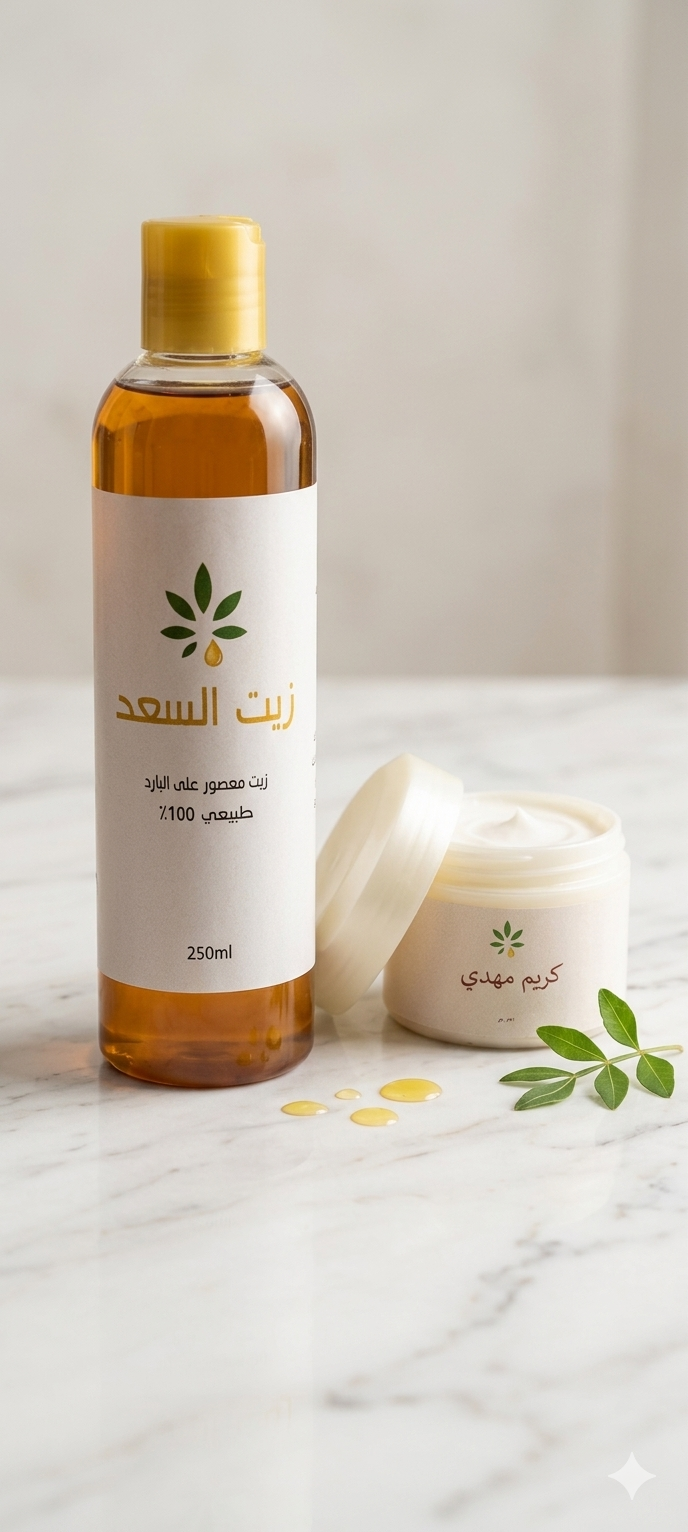 زيت السعد عرض + كريم مهدىء